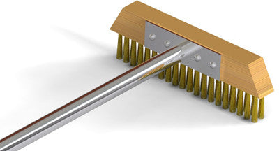 T-Style Brass Bristled Floor Brush